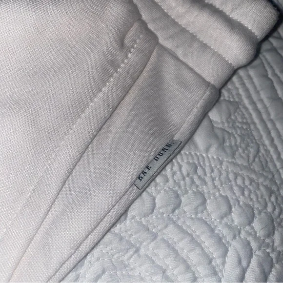 Rae Dunn womens off white jogger sweatpants with pockets and drawstring tie - Picture 6 of 9